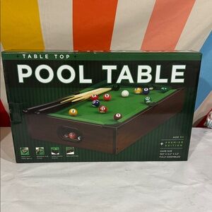 Table Top Pool Table Game Set-new